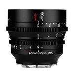 7artisans 50mm T1.05 Wide-Angle Large Aperture Cine Lens Compatible for Canon RF- Mount Mirrorless Camera, Manual Focus Low Distortion Mini Cinema Lens Black.