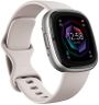 Google Fitbit Sense 2 Advanced Health and Fitness Smartwatch with Tools To Manage Stress and Sleep, Ecg App, Spo2, 24/7 Heart Rate and Gps, Lunar White/platinum, One Size (S and L Bands Included)