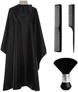 Nylon Waterproof Professional haircut cape with Snap Closure Salon Cape,barber cape and Neck Duster Hair Comb Set hair cutting cape, Hairdressing Cape,Cutting Hair Beard Apron