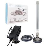 Car Cell Phone Booster Kit for Truck Vehicle Mobile Cell Signal Service Coverage for All Canadian Carriers, Telus, Bell, Freedom with Magnetic Base Antenna/ 3meter Cable/ Powered by Car 12V Cigarette Lighter Socket