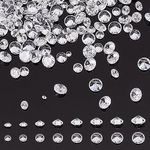 PH PandaHall Clear Cubic Zirconia Stone, 2400pcs 8 Sizes 0.8-2.5mm Diamond Shape Small Loose CZ Diamond Stones Faceted Cabochons Rhinestone Pointed Back Cabochons for Ring Earring Bracelet Jewelry Making