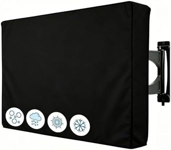 Yotsuba 55-58 Inch Outdoor TV Cover, Weatherproof TV Covers for Outside, All-Weather 3-Layer Protection, Dustproof & Waterproof Protector for Flat Screen Televisions, Heavy-Duty Oxford Fabric