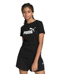 PUMA Girl's Logo G Tee, Puma Black, 164 UK