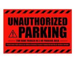 CDXHOME Parking Violation Stickers for Cars and Trucks - 100Pcs Bilingual Spanish Super Sticky Tow Tickets - Hard to Remove - No Parking Stickers - Tow Warning - 8x5 inch,Red