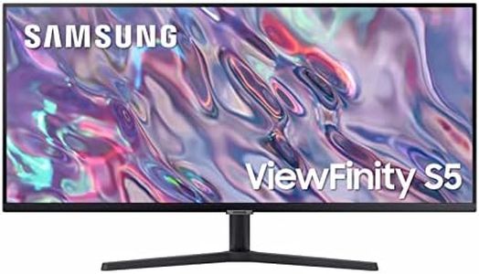 SAMSUNG 34" ViewFinity S50GC Series Ultra-WQHD Monitor, 100Hz, 5ms, HDR10, AMD FreeSync, Eye Care, Borderless Design, PIP, PBP, LS34C502GANXZA, 2023, Black