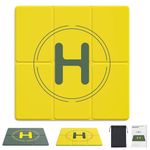 HOLY STONE Drone Landing Pad, 50cm/19.68in Universal Portable Luminous Waterproof Foldable Helipad for RC Drones Helicopter, DJI Phantom 3/4/Mavic Pro/Inspire Quadcopter