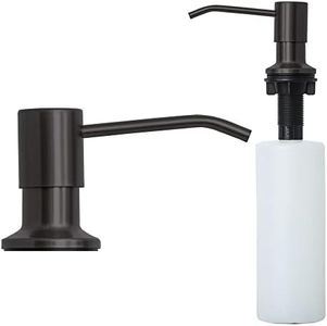 Strictly Sinks Liquid Soap Dispenser - Stainless Steel Dish Soap Dispenser, Refillable Kitchen Soap Dispenser for Kitchen Sink, Soap Dispenser Bottle with Stainless Steel Pump