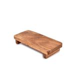 EDHAS Soapdish Acacia Wood Decorative Soap Dispenser Tray for Display Rustic Kitchen Bathroom Counter Sink Organizer for Soap Bottles (22.86cm x 10.16cm x 3.81 cm)