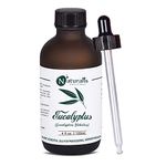 Naturalis Essence Of Nature Eucalyptus Essential Oil, Therapeutic Grade, Perfect For Steam Inhalation, Mosquitoes Repellent, Aromatherapy, Relaxation, Skin Therapy, Hair Care & Diffuser - 120Ml