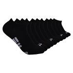 Fila Women's Show Socks, Black Multi (10 Pack), One Size (Pack of 10)