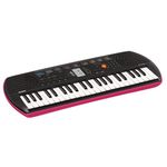 Casio SA-78 Mini 44 Keys keyboard in black and pink