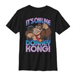 Fifth Sun Boy's Nintendo Donkey Kong It's On T-Shirt - Black - X Large