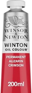 Winsor & Newton Winton Oil Colour Paint, 200ml Tube, Permanent Alizarin Crimson (Pack of 1), 1437468