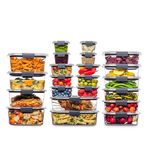 Rubbermaid 44-Piece Brilliance Food Storage Containers with Lids for Lunch, Meal Prep and Leftovers, Dishwasher Safe, Leak-Proof & BPA-Free