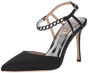 Badgley Mischka Women's Kailani Pump, Black Satin, 7 UK