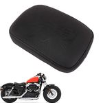 JFG RACING Motorcycle Pillion Pad Cushion With 8 Suction Cup Solo Rear Seat Passenger Saddle For Cruiser Chopper Custom,Cross