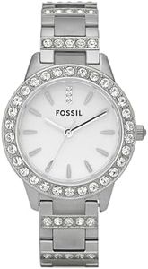 Fossil Women's ES2362 Stainless Steel Bracelet Silver Glitz Analog Dial Watch