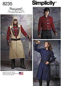 Simplicity 8235 Men's Halloween and Cosplay Video Game Costume Sewing Pattern, Sizes 38-44