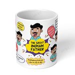 Akipi The Great Indian Father Mug, Fathers Day, Papa, Birthday 11oz Ceramic White Mug