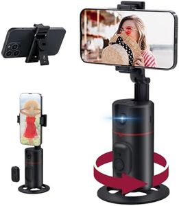 Mcbazel Trépied de Suivi Automatique du Visage 360 pour Téléphone,Support de Smartphone du Visage avec Suivi 6H, Reconnaissance des Gestes/Multi-APP en Direct/Stabilisateur de Cardan/Vlog de Voyage