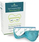 NOVEHA Ultra Warm Compress Eye Mask | Moist Hot Technology for Sensitive Dry Eyes- Microwave Activated - Relieves Stye or Pink Eye- Heat Water Procedure for Irritated Eyes and Eyelid Bumps