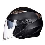 Double Lens Motorcycle Helmets Open Face Helmet ABS Motorbike Electric Safety Moto Casque Casco Moto for Women/Men Helmet Motorcycle Half Face Helmet