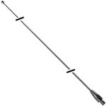 HUSTLER IC56 102" STAINLESS STEEL CB RADIO WHIP ANTENNA WITH WELDED STUD AND STATIC BALL