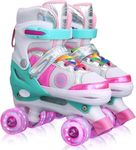 Cozioz Girls Roller Skates, 4 Size 