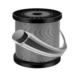 Forever Speed Grass Trimmer Line 2.4mm*100m Dark Grey Twist Universal Strimmer Wire 100m Replacement Trimmer Line Nylon Strimmer Cord Heavy Duty