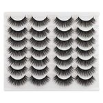 Newcally False Eyelashes Thick Long Dramatic Faux Mink Lashes 14 Pairs Pack 3D Volume Full Fake Eye Lashes