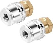 GODESON Air Chuck,1/4FNPT Closed Flow Brass Tire Chuck,Lock On Air Chuck for Tire Inflator Gauge and Air Compressor(2 Pack)