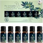 PURSONIC Pet Friendly Aromatherapy Essential Oils Collection, 6-Count - Safe for Dogs and Cats, Natural Relaxation and Stress Relief