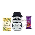 Saugat Traders Apology Gift Combo - Sorry Greeting Card with Panda Coffee Mug with Lid & Chocolate - Apology Gifts-Sorry Gift For Girlfriend - Boyfriend - Best Friend