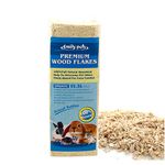 Jainsons Pet Products Natural Wood Flakes Premium Shaving Bedding for Birds, Hamster, Mice, Gerbil, Rabbit and Guinea Pig (Organic, 2 KG, 30 L) DUST Free