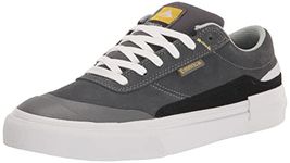 Emerica Men's Vulcano Low Top Skate Shoe, Grey, 10