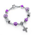 Hot And Bold Unisex-Adult Charms Stylish Bracelet. Sterling Silver Plated Fashion Jewellery