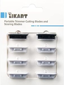 Likart 8 Pack Paper Cutter Replacement Blades for Cricut Portable Trimmer Replacement Blades for Cricut Cutter/Cricut Roll Holder/Xinart Paper Cutter(6 Cutting Blades & 2 Scoring Blades)