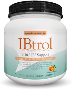 IBtrol® 3–in–1 IBS Gut Health Supplement with Psyllium, Prebiotic and Probiotics, Manages IBS Symptoms, Gas, Bloating, Diarrhea, Constipation, Abdominal Pain 60 Servings (Natural Orange Flavor)