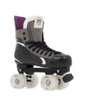 Rio Roller Flow Hockey Skates, Black UK 7A / EU 40.5, Perfect for Cruising or Jamming, Created with Recycled Materials and Featuring Smooth Flow Wheels, TPR Stoppers and Jam Plugs Included