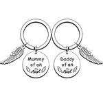 AMZQ Loss of Babby Memorial Gifts Miscarriage Gifts Angel gifts Remembrance Sympathy Gift Keyring for Child Loss Infant Loss Baby Loss Condolences Gift