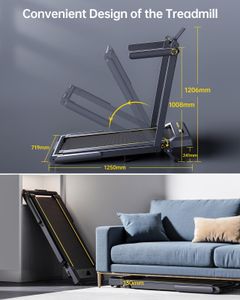 2-in-1 Folding Treadmill – 2.5HP Motor, Compact Home Fitness