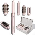 6 in 1 Multi Styler, Wrap Curler & Thermal Brush Straightener, Hot Air Styler Gift Set, High Speed Hair Dryer, Volumizer