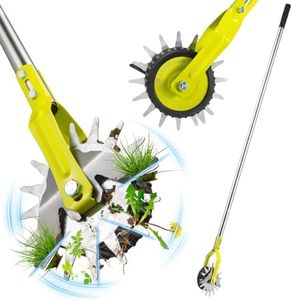 G GREENLY-AG Edger Lawn Tool, 58-Inch Rotary Edger Lawn Tool, Sidewalk Yard Manual Lawn Edger, Cushion Grip with Stainless Steel Handle Edgers for Landscaping