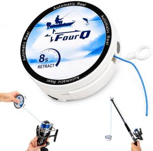 GAOSONOVA Automatic Fishing Line Spooler, 3-in-1 USB Rechargeable Line Winder Retriever & Storage Spool, Portable Pocket 67g, One-Button Auto Wind On & 8s Strip Off for Spinning & Casting Reels