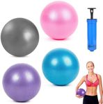 GAVIK Professional Grade Yoga Balls 4 PCS - Small Stability Balls for Pilates, Gym, Pregnancy - Improve Balance and Core Strength Training