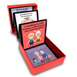 exciting Lives - Grandparents Messages Gift Box - Gift for Father's Day, Anniversary, Birthday - Gift for Father, Dada, Dadi, Nana, Nani - 8 x 8 x 2.5 cm