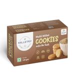 Milletry Multi Millet Cookies for Kids & Adults, Foxtail, Pearl, Ragi, Kodo & Jaggery, High Protein, Iron, Fibre, Superfood Snacks, Helps with Digestion (135g Cookies in Fresh)