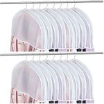 Patelai 16 Pieces Shoulder Covers 24 x 12 x 2 Inches Garment Covers Clothes Covers for Hanging Clothes for Closet Storage Suit, Coats, Jackets, Dress Closet Storage