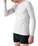 Damart Men's Haut Col Rond Maille Interlock Thermolactyl Degré 3 Thermal Top, Grey (China Grey), XL