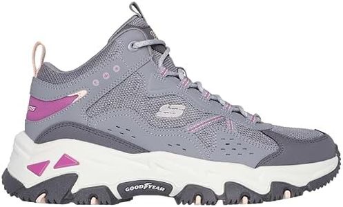 Skechers Women D'Lites Hiker - ROSCRAN Pink Lace Up Casual Outdoors Shoe